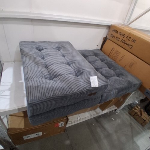 MAXYOYO TRI-FOLD FOLDING FOAM TUFTED FUTON MATTRESS - QUEEN - DARK GREY (MODEL: M-A86-DGREY-Q-CA) image 2