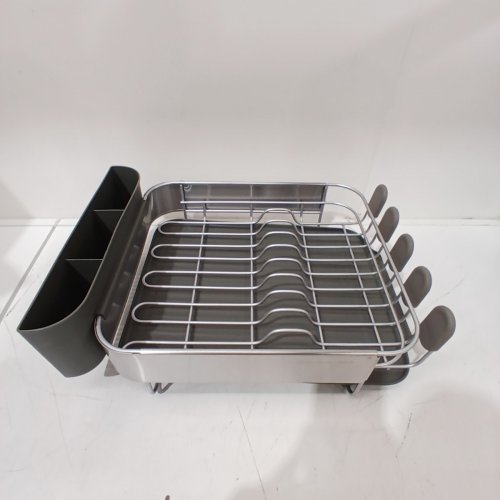 KITCHENAID COMPACT RUST RESISTANT DISH-DRYING RACK - 16" X 12.6" X 6.2" - STAINLESS STEE L/ GREY (MODEL: KE895BXOBA) image 2