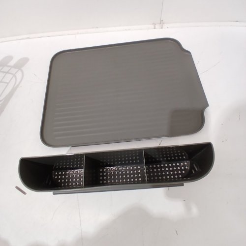 KITCHENAID COMPACT RUST RESISTANT DISH-DRYING RACK - 16" X 12.6" X 6.2" - STAINLESS STEE L/ GREY (MODEL: KE895BXOBA) image 3