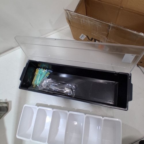 CHILLED CONDIMENT SERVER TRAY WITH 4 COMPARTMENTS - BLACK image 3