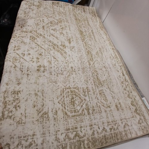 WASHABLE MOROCCAN GEOMETRIC BOHO NON-SLIP AREA RUG - 9FT X 12FT - BEIGE/BROWN (MODEL: JJ26003) image 2