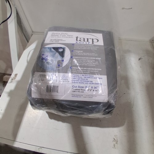 KOTAP HEAVY-DUTY POLY TARP - 24FT X 30FT - SILVER (TRS-1616) image 2