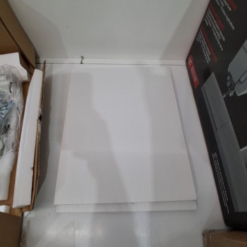 2PK SONGMICS NIGHT TABLES WITH DRAWER - WHITE (MODEL: LGS111W101) image 3