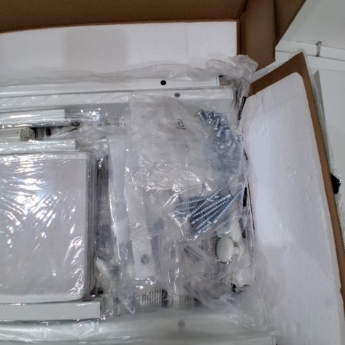 2PK SONGMICS NIGHT TABLES WITH DRAWER - WHITE (MODEL: LGS111W101) image 4