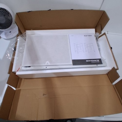 2PK SONGMICS NIGHT TABLES WITH DRAWER - WHITE (MODEL: LGS111W101) image 5
