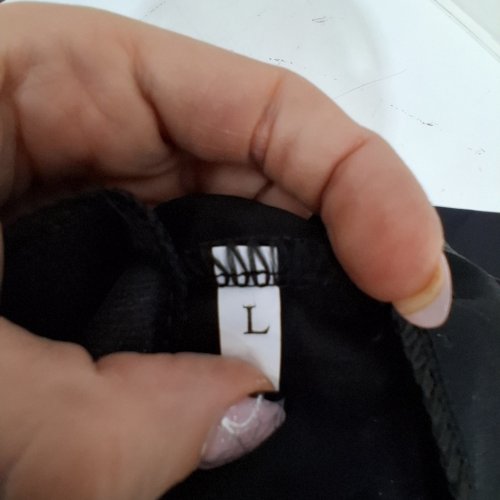WOMENS SINGLE-BUTTON BLAZER - LARGE - BLACK image 3