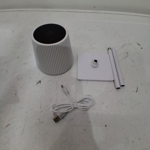 VINTAGE PLEATED BEDSIDE TABLE LIGHT - 4000MAH - 13.7" - WHITE (MODEL:ML-G04) image 3
