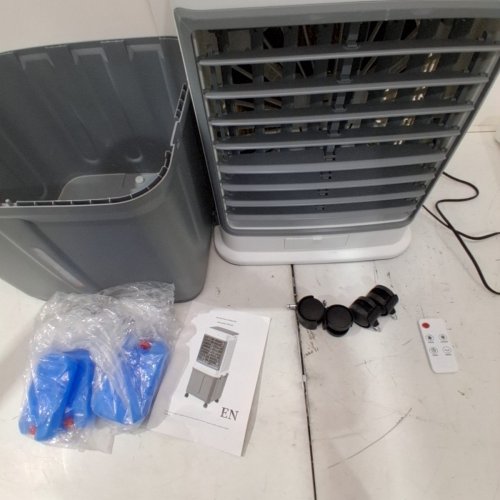PORTABLE AIR COOLER WITH WATER TANK EVAPORATIVE COOLING - 8L - WHITE/GREY (MODEL: ZWN-112) image 4