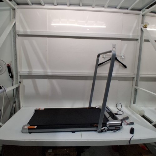 YAGUD 3-IN-1 PORTABLE UNDER DESK TREADMILL WITH 8% INCLINE - 45.5" X 21.7" X 37.4" - SILVER ( MODEL: ZF-030106) image 3