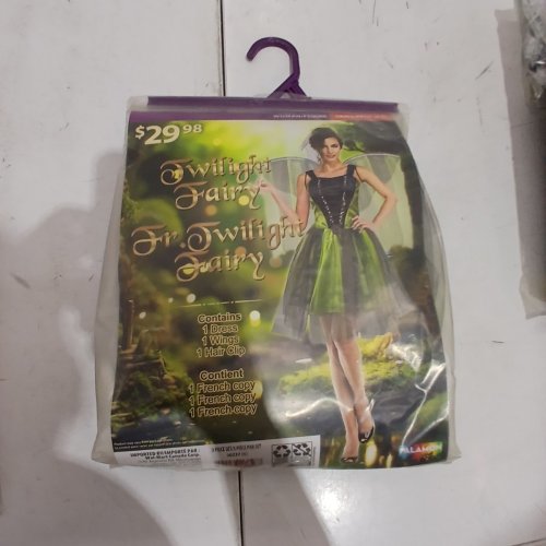 3PC WOMEN'S PALAMON TWILIGHT FAIRY COSTUME - SMALL (4-6) - GREEN AND BLACK image 2