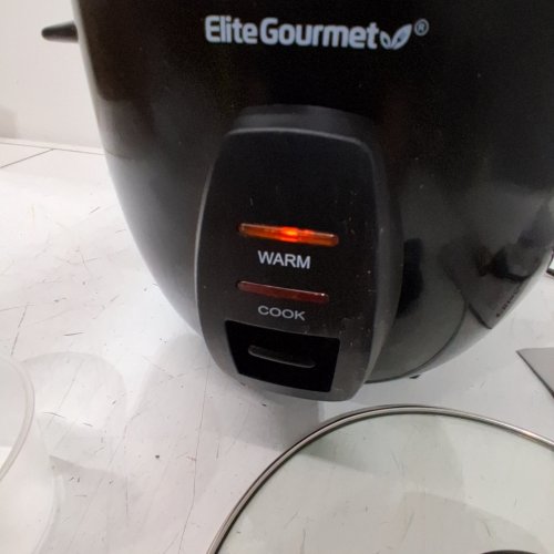 ELITE GOURMET ELECTRIC RICE COOKER/WARMER - 10 CUP CAPACITY - BLACK (MODEL: ERC2010B) image 2