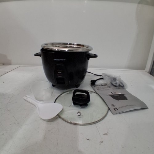ELITE GOURMET ELECTRIC RICE COOKER/WARMER - 10 CUP CAPACITY - BLACK (MODEL: ERC2010B) image 3