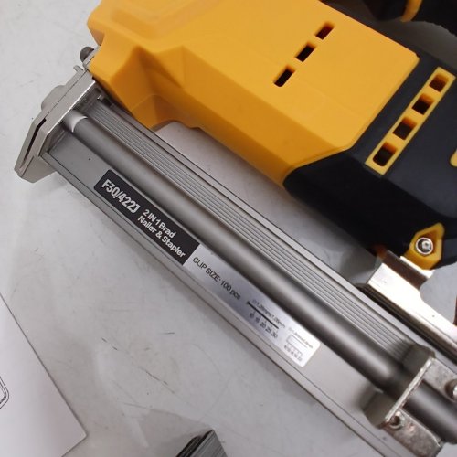 LEZZYRUCK CORDLESS BRAD NAILER - WORKS WITH 20V DEWALT BATTERIES - 20V - 18GA - YELLOW/BLACK *TOOL ONLY* (MODEL: F30/422J) image 3