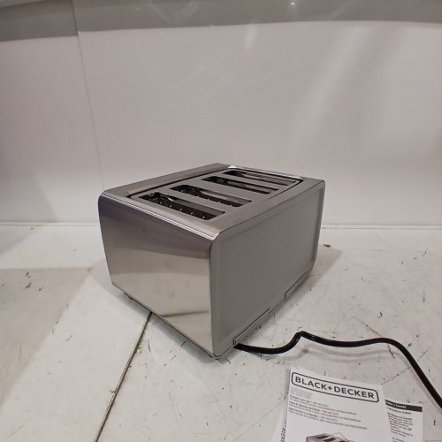 BLACK + DECKER 4-SLICE EXTRA WIDE TOASTER - STAINLESS STEEL - (TR4900SSD) image 5