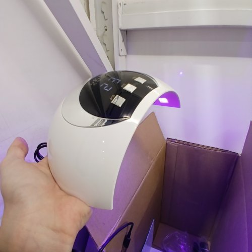 LKE S5 PROFESSIONAL CORDED UV LED NAIL LAMP GEL POLISH DRYER - 3 TIMER SETTINGS - WHITE image 2