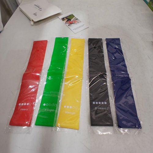 5PC LIDENKORS EXERCISE RESISTANCE BANDS FOR HOME WORKOUTS - MULTICOLOUR image 2