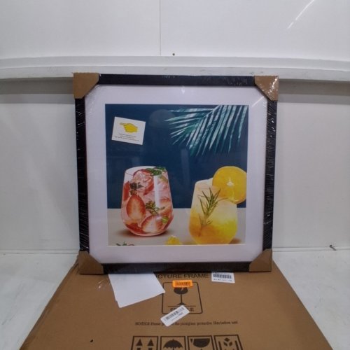 VNVNK PICTURE FRAME - 19" X 19" MATTED TO 15" X 15" - BLACK image 3