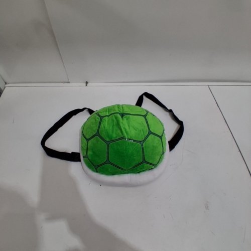TURTLE SHELL PLUSH COSTUME BACKPACK - GREEN/YELLOW image 2