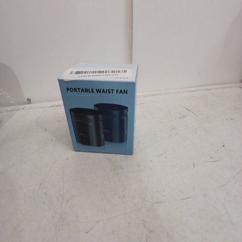 GOBRILLFUN RECHARGEABLE WAIST FAN CLIP ON 4 SPEEDS - 13000 RPM - UP TO 8 HOURS RUNTIME - NAVY BLUE (MODEL: OT-F25) image 3