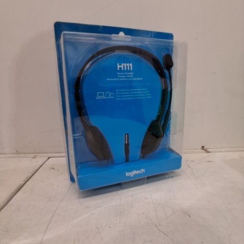 LOGITECH H111 WIRED OVER-EAR HEADSET WITH 3.5MM AUX INPUT - BLACK image 4