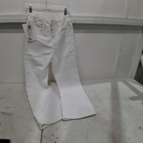 WOMENS CORDUROY JEANS - SMALL - WHITE (STYLE: 160#) image 2