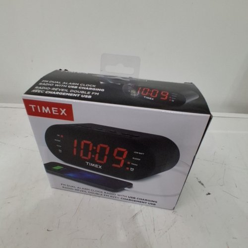 TIMEX DIGITAL DUAL ALARM CLOCK WITH AM/FM RADIO AND BATTERY BACKUP - BLACK (MODEL: T232B) image 4