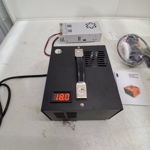 PCP AIR GUN HIGH PRESSURE PUMP COMPRESSOR TRANSFORMER - 12V - 4500PSI - BLACK image 2