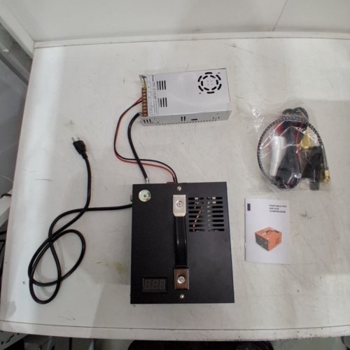 PCP AIR GUN HIGH PRESSURE PUMP COMPRESSOR TRANSFORMER - 12V - 4500PSI - BLACK image 3