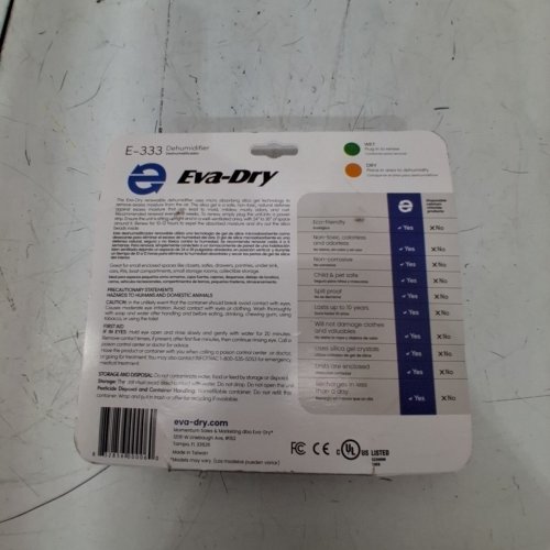 EVA-DRY RENEWABLE CORDLESS MINI DEHUMIDIFIER (MODEL:E-333) image 3
