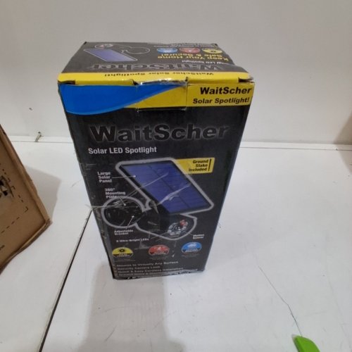 WAITSCHER SOLAR MOTION SENSOR FLOOD LIGHT - 1800LM - BLACK image 4