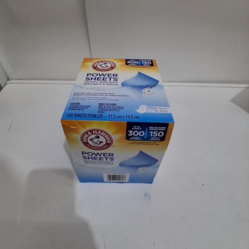 150PK ARM & HAMMER LAUNDRY DETERGENT POWER SHEETS - FRESH LINEN (MODEL: 2001879 ) image 3