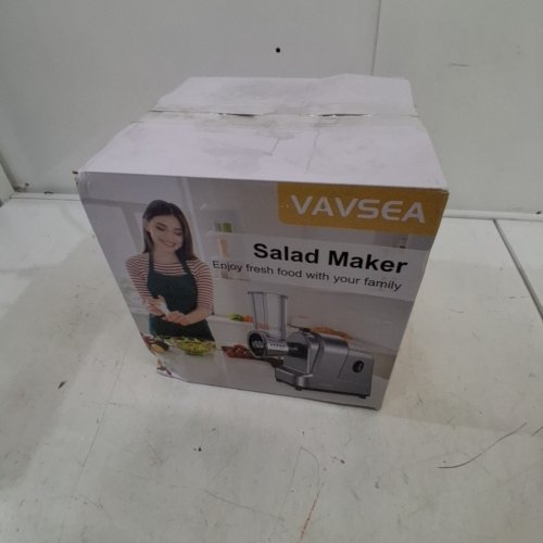 VAVSEA 5-IN-1 ELECTRIC VEGETABLE SLICER SALAD MAKER WITH 5 STAINLESS BLADES - 400W - GREY (MODEL: VSQ) image 5