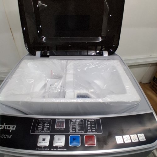 ZOKOP PORTABLE FULL AUTO WASHING MACHINE WITH SPIN DRY - 17.6 CAPACITY - GREY/BLACK (MODEL: XQB82-6C08) image 4