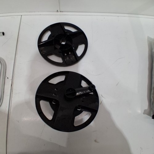 ALUMINUM PORTABLE GARDEN HOSE REEL - UP TO 150FT - BLACK/ORANGE image 2