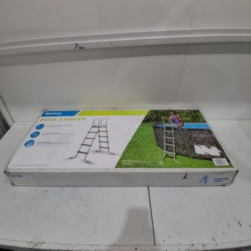 BESTWAY FLOWCLEAR ABOVE GROUND POOL LADDER, 52" - GREY (MODEL: 58337E) image 4