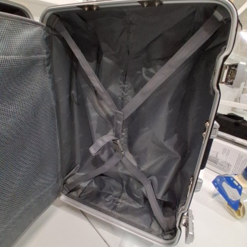 LETOME TSA LOCK HARDSHELL SPINNER LUGGAGE - 24" - SILVER (MODEL: 1740657) image 6