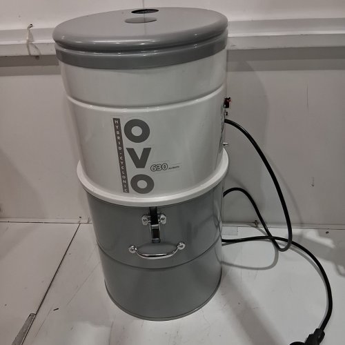 NADAIR OVO HEAVY DUTY POWERFUL CENTRAL VACUUM SYSTEM - 110V - 9.25GAL - 700 AIR WATTS - GREY/WHITE (MODEL: M5-2-OVO) image 3