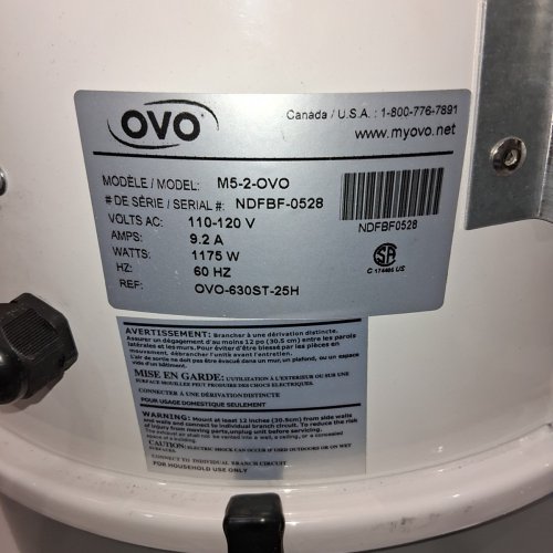 NADAIR OVO HEAVY DUTY POWERFUL CENTRAL VACUUM SYSTEM - 110V - 9.25GAL - 700 AIR WATTS - GREY/WHITE (MODEL: M5-2-OVO) image 6