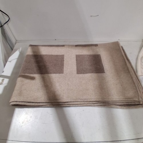 CHALET DECOR WOVEN THROW BLANKET - 60"X70" - BROWN/BEIGE image 2