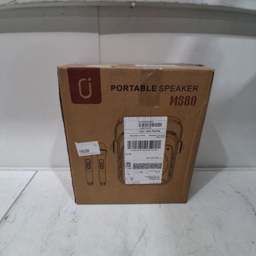 PORTABLE SPEAKER WITH 2 WIRELESS MICROPHONES - BLACK / ORANGE (MODEL: MS80) image 5