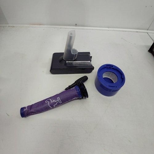 EGR PROFESSIONAL BATTERY 7000MAH BATTERY REPLACEMENT WITH FILTER AND FILTER ATTACHMENTS - COMPATIBLE WITH DYSON V8 ANIMAL/ V8 ABSOLUTE/ V8 MOTORHEAD/ V8 FLUFFY AND SV10 VACUUM CLEANERS - GREY/PURPLE image 2