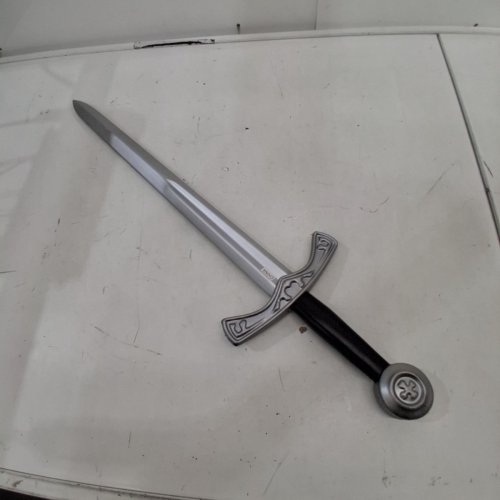LATEX EXCALIBUR SWORD TOY SWORD - 28" - SILVER\BLACK image 2
