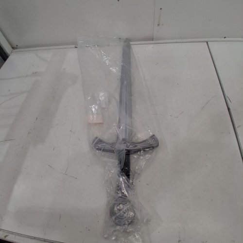 LATEX EXCALIBUR SWORD TOY SWORD - 28" - SILVER\BLACK image 3