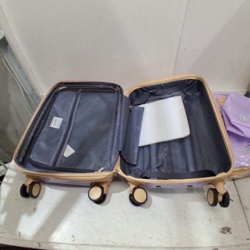 3PC LARVENDER EXPANDABLE CARRY-ON LUGGAGE SET - 20" - LAVENDER (MODEL: 5656PRO-2) image 7