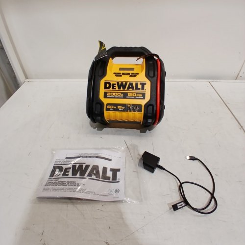 DEWALT JUMP STARTER WITH AIR COMPRESSOR - 2000A, 120 PSI, 60W, 15W - YELLOW AND BLACK (ITEM: 1680353) image 5