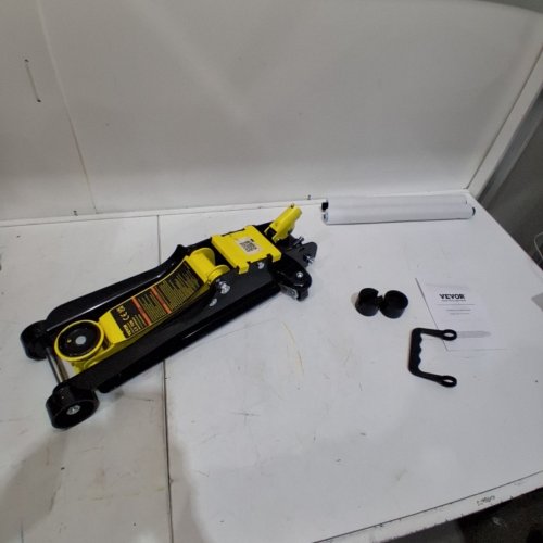 HEAVY DUTY LOW PROFILE HEAVY-DUTY STEEL FLOOR JACK WITH SINGLE PISTON HYDRAULIC PUMP - 2.5 TON CAP - YELLOW (MODEL: WD-A-02250-A00-0) image 2