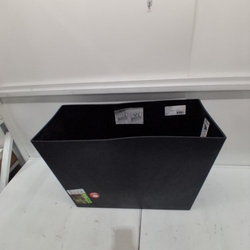 TIERRA VERDE RETANGULAR SLATE RUBBER SONATA INDOOR/OUTDOOR PLANTER POT - 28" X 12" X 20" - BLACK (MODEL: MT5100372CM) image 2