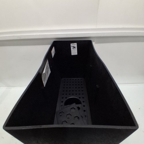 TIERRA VERDE RETANGULAR SLATE RUBBER SONATA INDOOR/OUTDOOR PLANTER POT - 28" X 12" X 20" - BLACK (MODEL: MT5100372CM) image 3