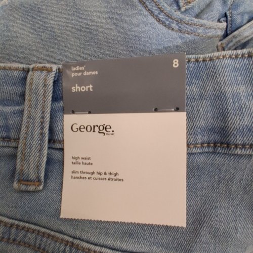 WOMEN'S GEORGE DENIM RELAXED SHORT - SIZE 8 - BLUE DENIM (STYLE: GRS63026LD) image 2