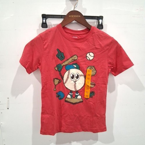 KID'S GEORGE BASEBALL GRAPHIC T-SHIRT - MEDIUM (7-8) - RED (STYLE: GRS61502Y) image 2